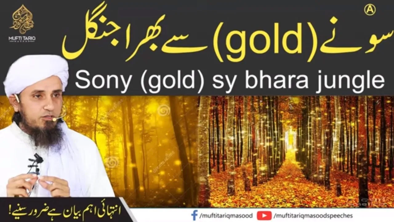 Gold se bhara Jungle | Mufti Tariq Masood Speeches